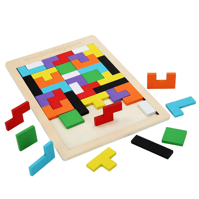 Wooden block games - TETRIS