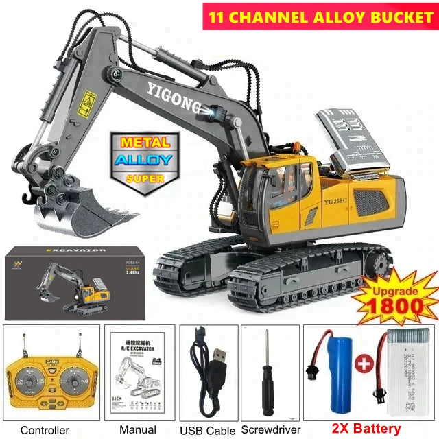 🚜 4WD Remote Controlled Construction Vehicle