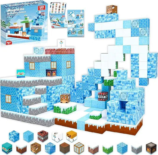 🧲 Cube magnétique- Forteresse Arctique ❄️(100pcs)