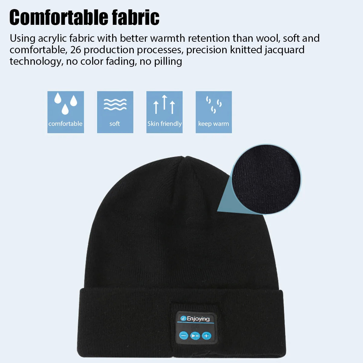 Bonnet Bluetooth Musical Sans Fil