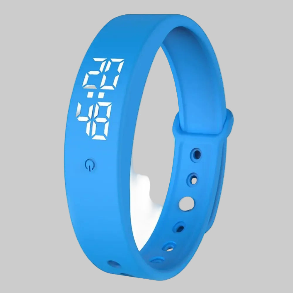 Bracelet Intelligent avec Alarme Vibrante et Thermomètre Corporel