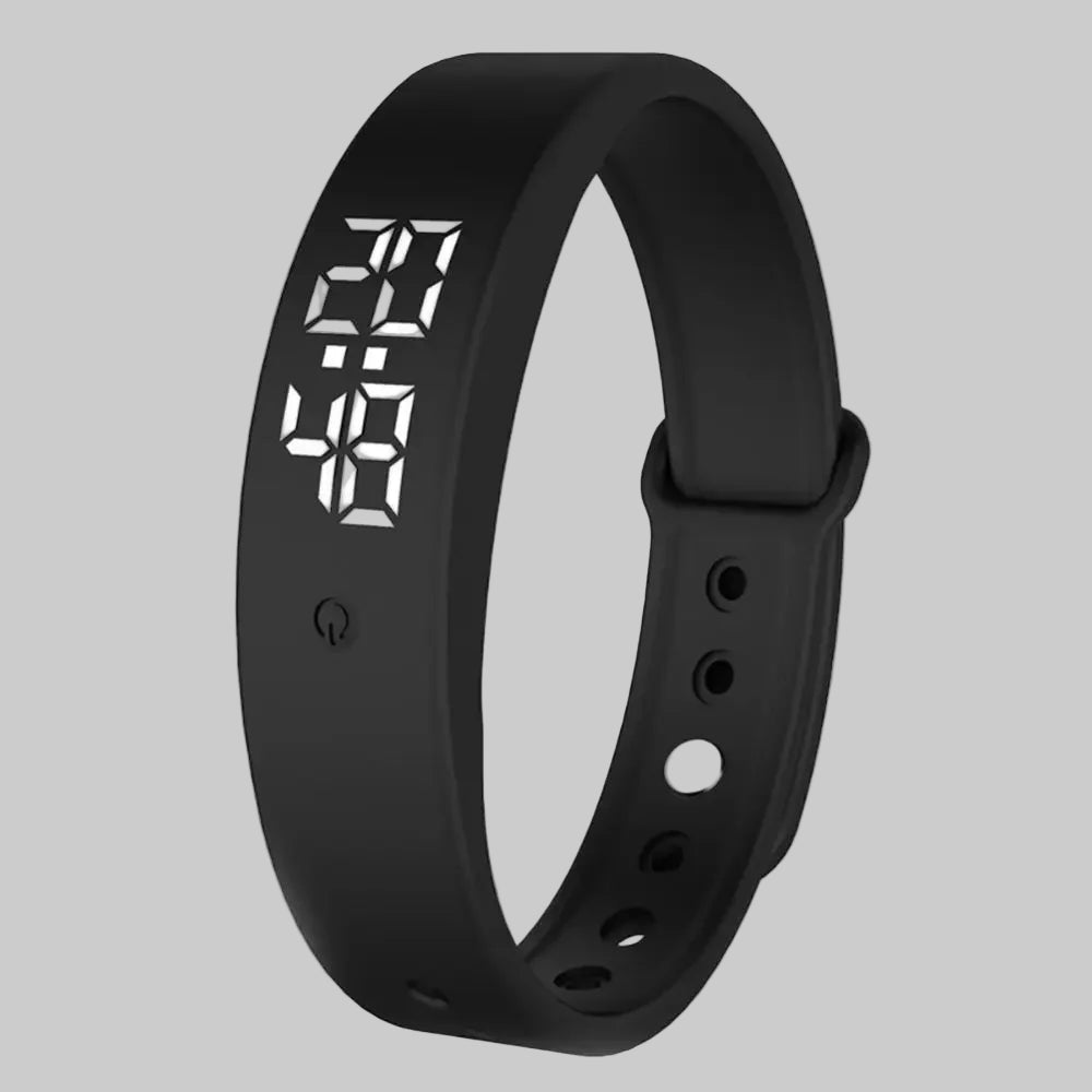 Bracelet Intelligent avec Alarme Vibrante et Thermomètre Corporel