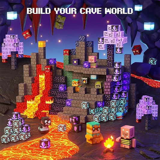 🧲 Cube magnétique-Forteresse du Feu Éternel 🔥(100pcs)