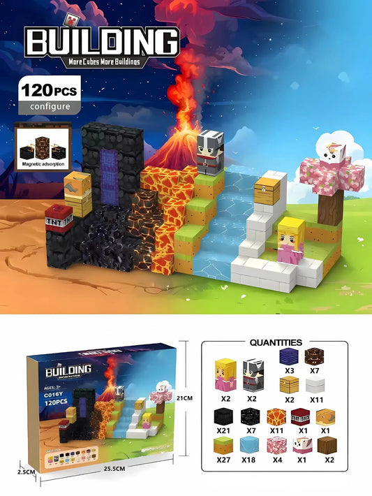 🧲 Cube magnétique-Royaume des Contrastes (120pcs)