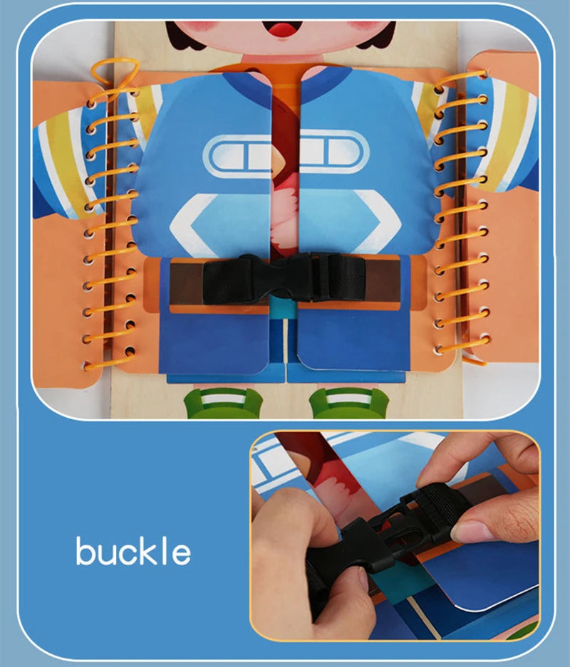 Montessori  Planche d’éveil- habillage