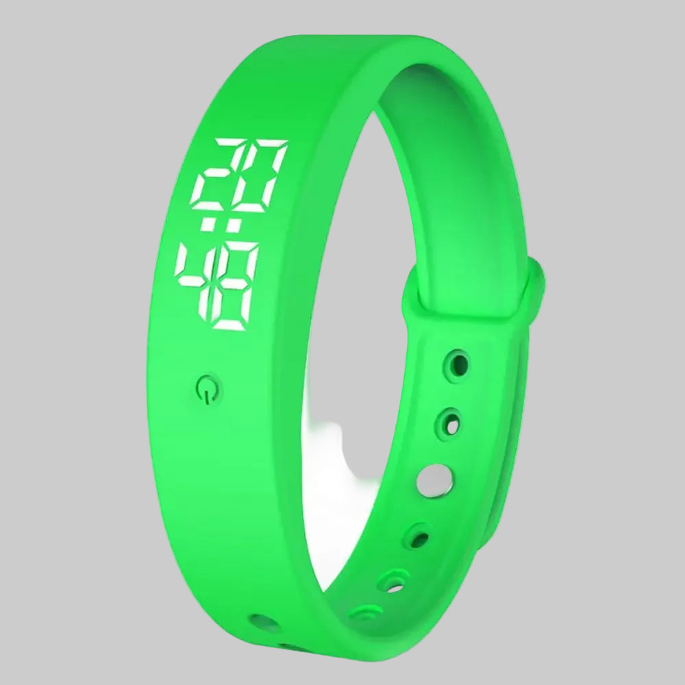 Bracelet Intelligent avec Alarme Vibrante et Thermomètre Corporel