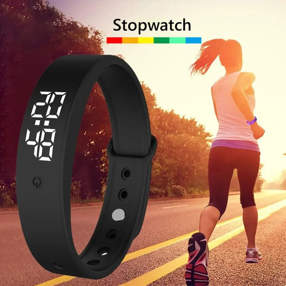 Bracelet Intelligent avec Alarme Vibrante et Thermomètre Corporel