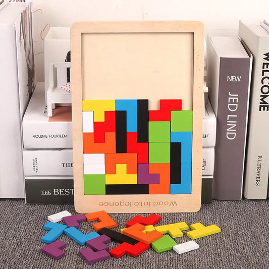 Jeux de blocs en bois -TETRIS