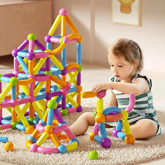 Jeu Magnétique Montessori – Blocs de Construction Éducatifs