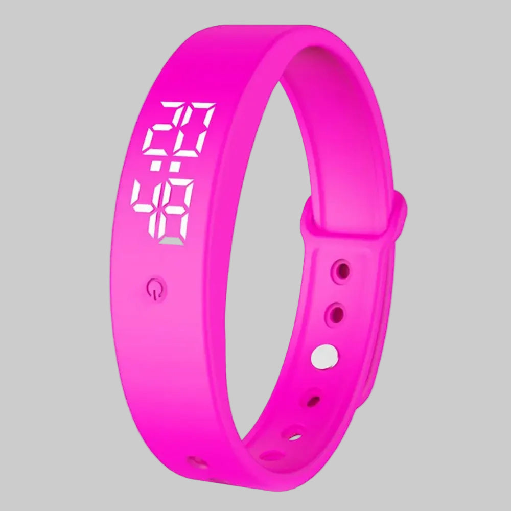 Bracelet Intelligent avec Alarme Vibrante et Thermomètre Corporel